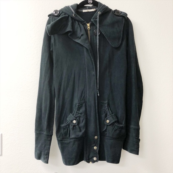 Mike & Chris Jackets & Blazers - Mike & Chris Women's Long Cotton Zip Up Jacket